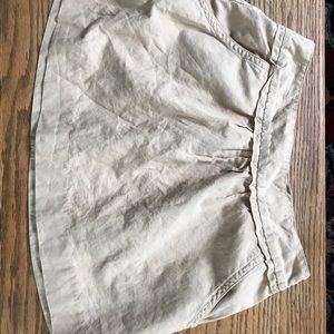 Linen and cotton skirt